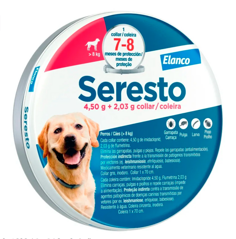 SERESTO COLLAR PARA PERROS +8KG