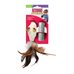 KONG PELUCHE PARA GATO RATON PLUMA