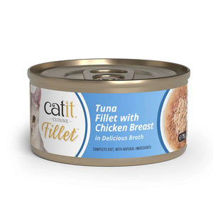 CATIT CUISINE FILLET ATUN CON POLLO EN CALDO 75GR
