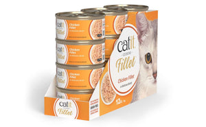 CATIT CUISINE FILLET DE POLLO EN CALDO MULTIPACK 12X75GR