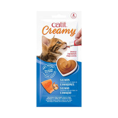 CATIT CREAMY SALMON Y GAMBAS 10GR