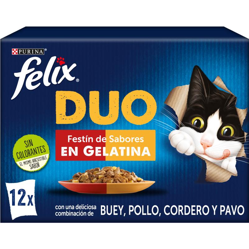 FELIX AGAIL GELATINA FESTÍN DE SABORES 12X85GR
