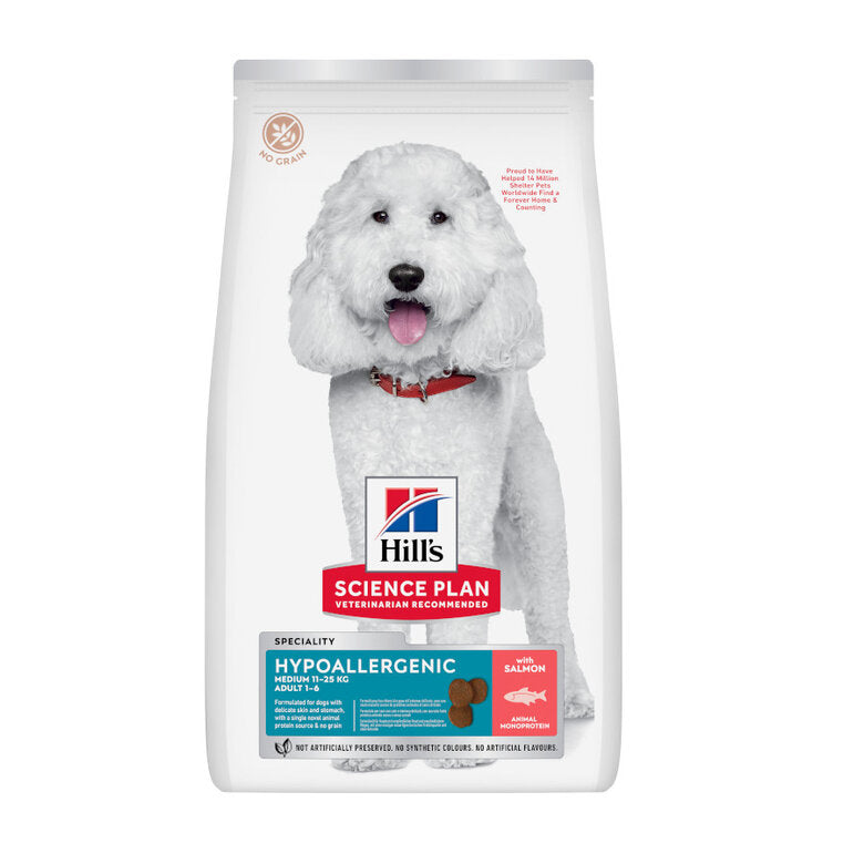 HILL´S CANINE ADULT HYPOALLERGENIC SALMON Y ATUN 2,5KG