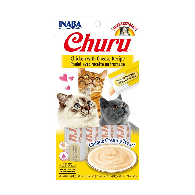 CHURU CAT RECETA 4 X 14G POLLO QUESO