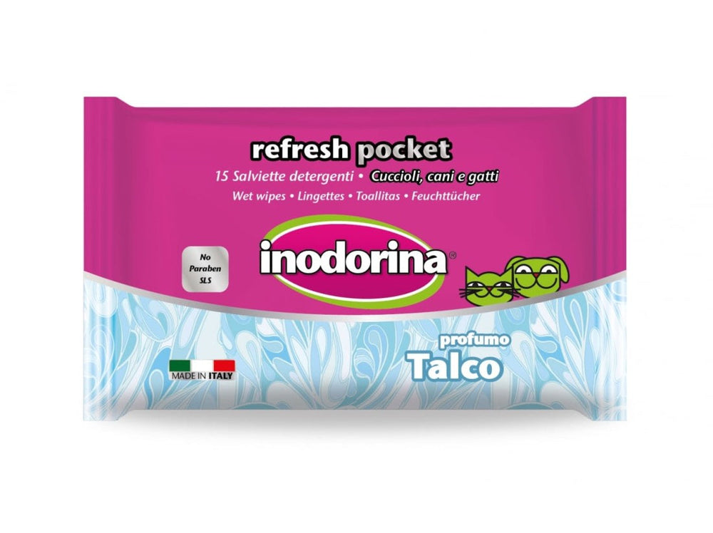 INODORINA TOALLITA POCKET - TALCO 15 PZ