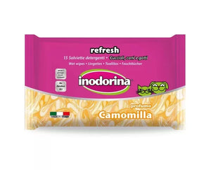 INODORINA TOALLITA REFRESH CAMOMILLA 15 PZ