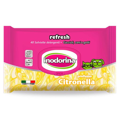 INODORINA TOALLITA REFRESH CITRONELLA 40 PZ