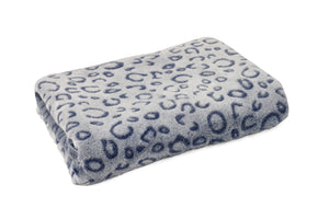 MANTA ANIMAL PRINT AZUL 100X70CM