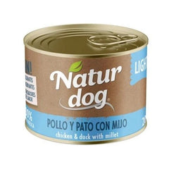 NATURDOG WET POLLO Y PATO CON MIJO 200GR