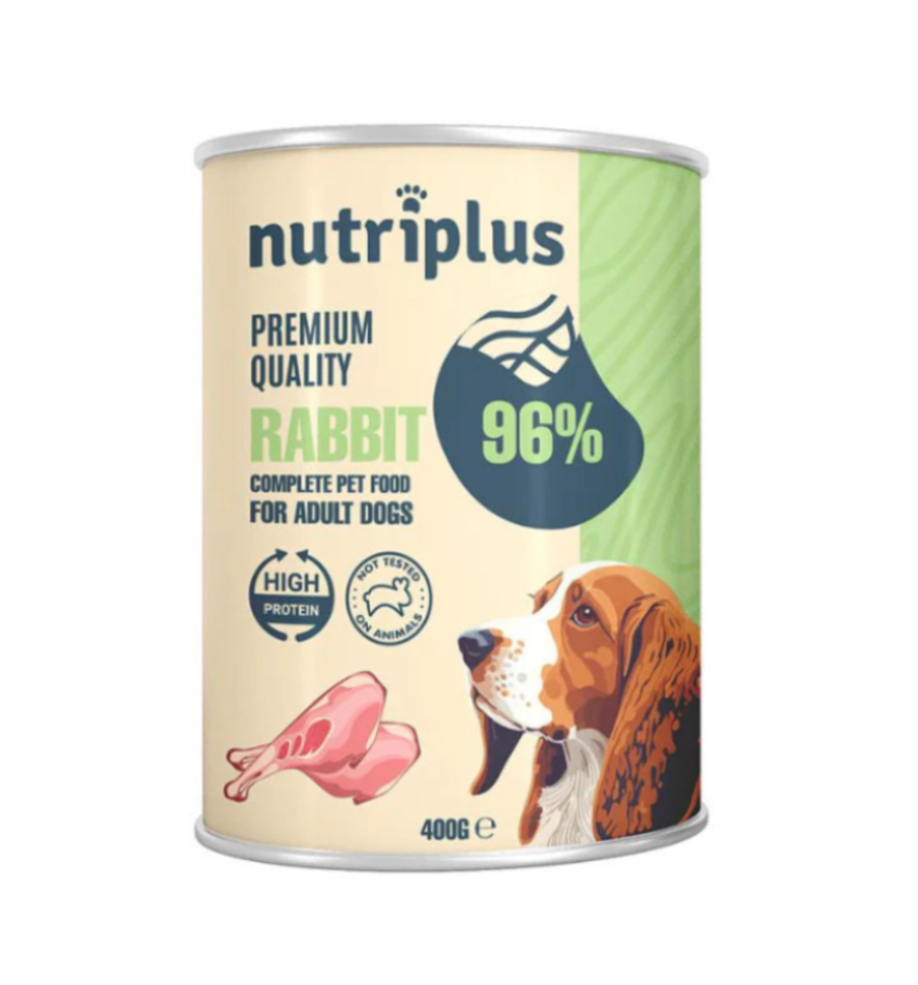 NUTRIPLUS PERROS COMIDA HUMEDA CONEJO 400GR