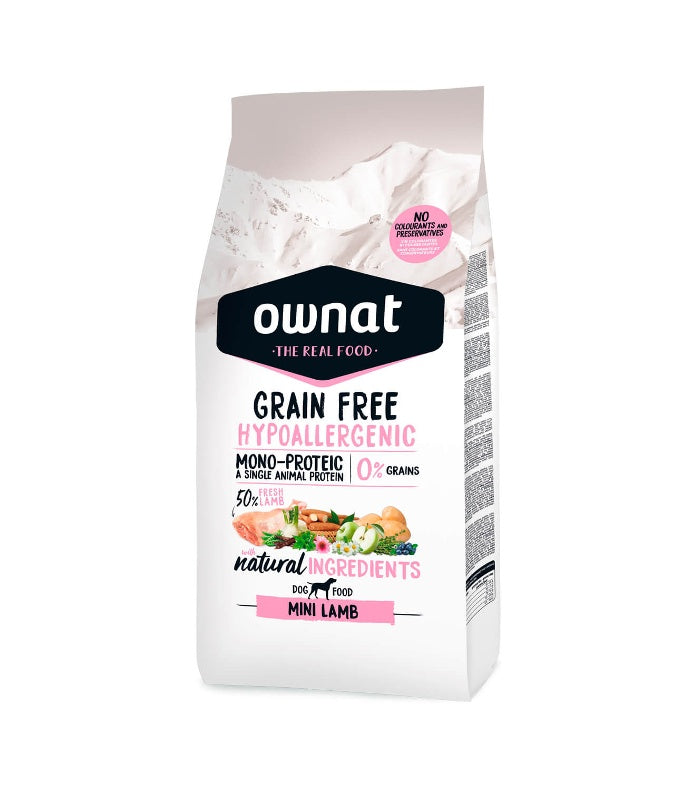 OWNAT HYPO DOG GRAIN FREE MINI LAMB 1KG