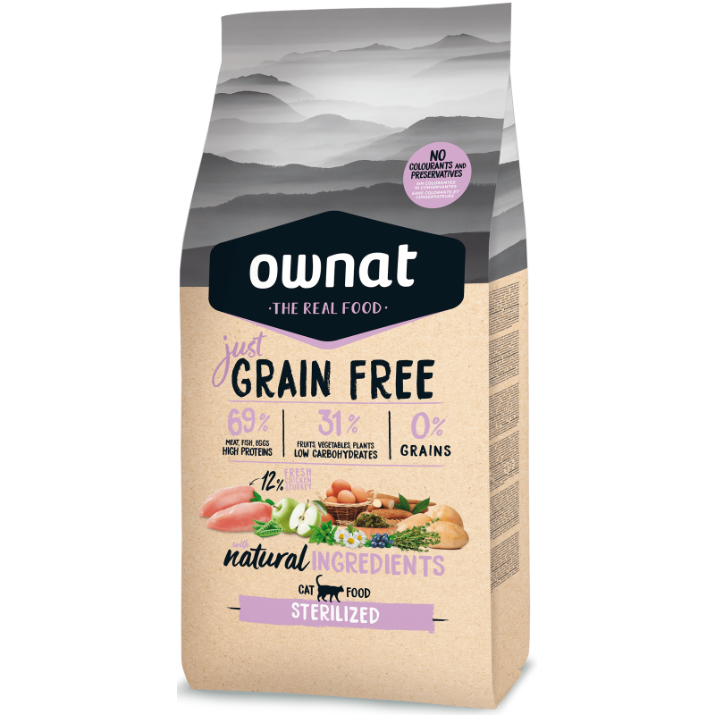 OWNAT JUST CAT GRAIN FREE STERILISED 3KG