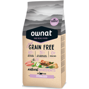 OWNAT JUST CAT GRAIN FREE STERILISED 8KG