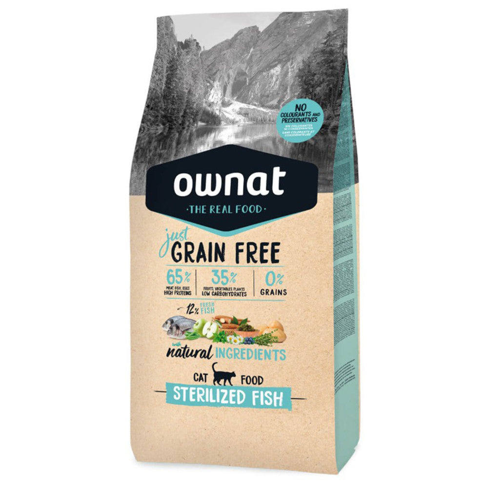 OWNAT JUST CAT GRAIN FREE STERILISED FISH 3KG