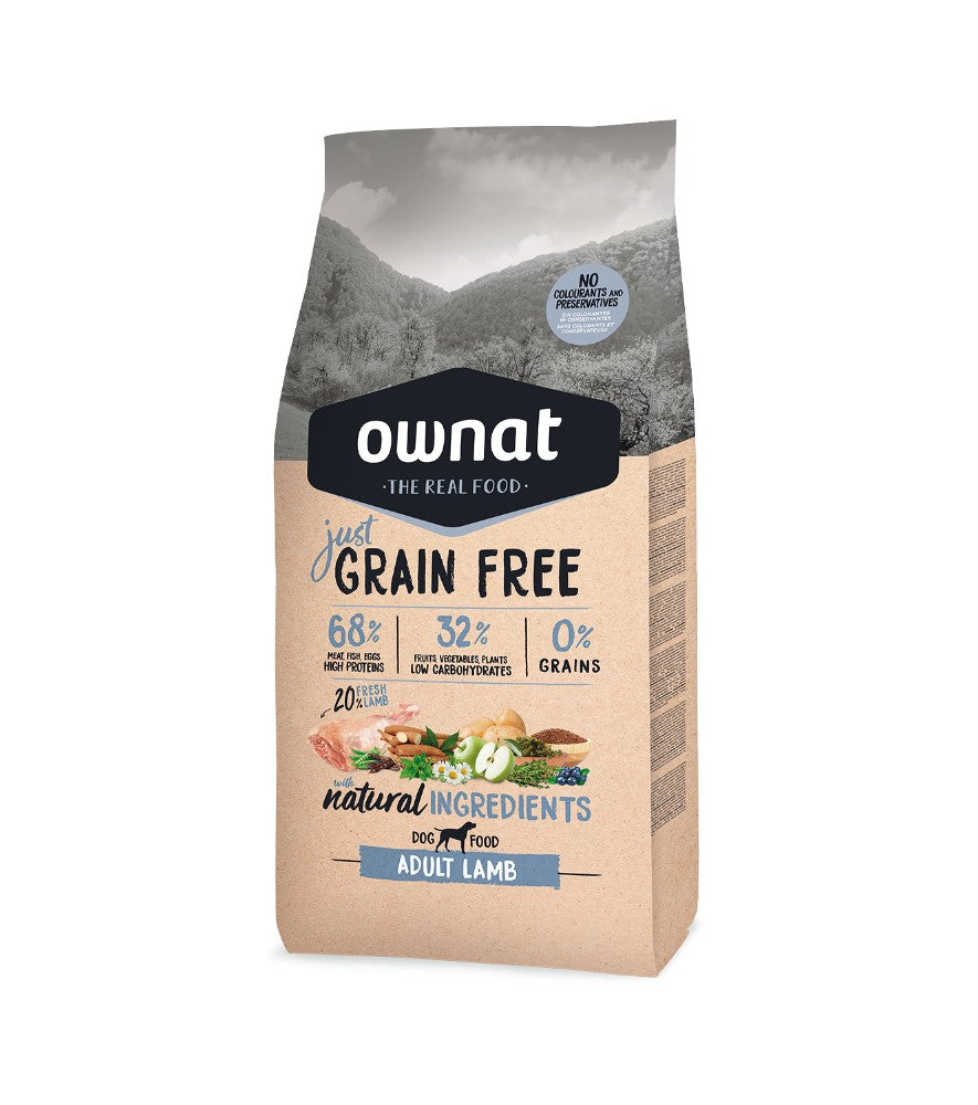 OWNAT JUST DOG GRAIN FREE ADULT LAMB 3KG