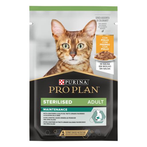 PP GATO STERILISED EN SALSA 85GR POLLO
