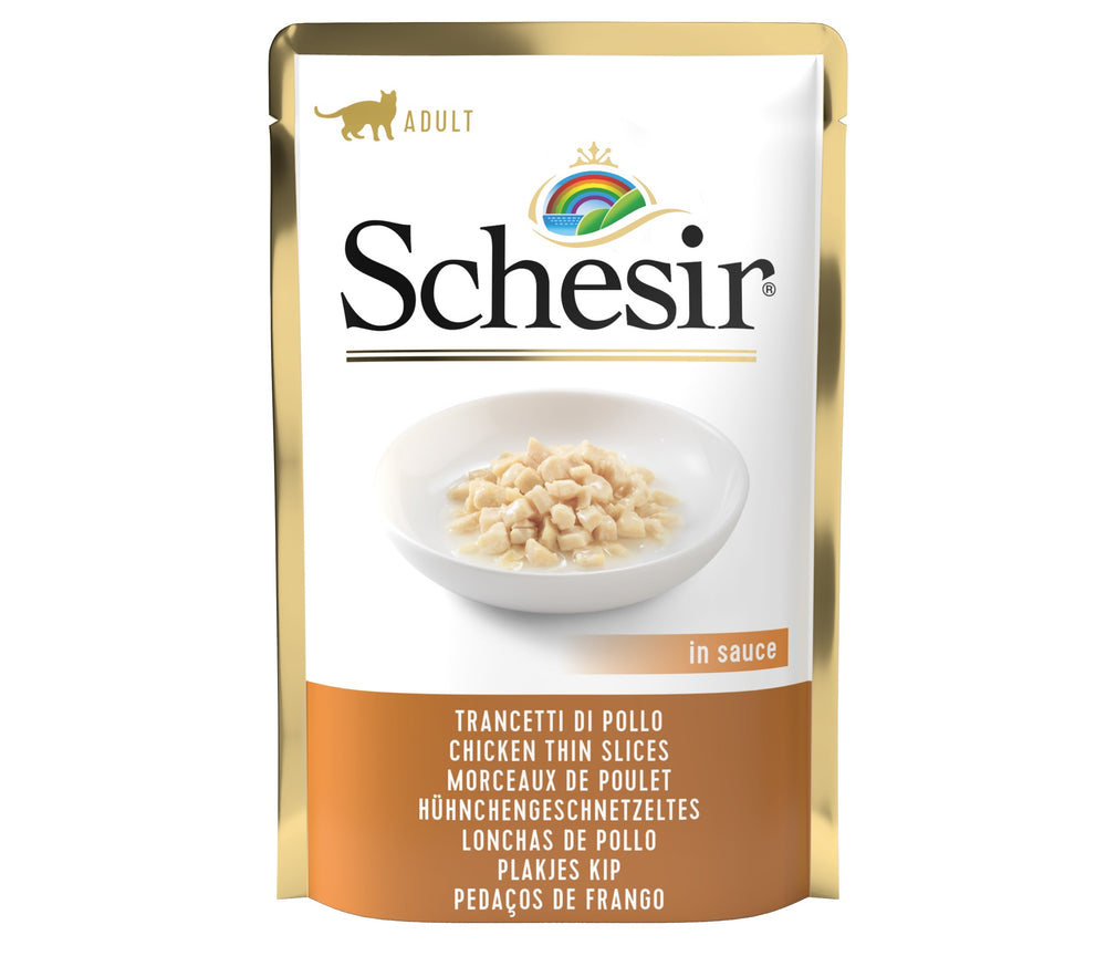 SCHESIR CAT SALSA POLLO EN LONCHAS SOBRE 85GR