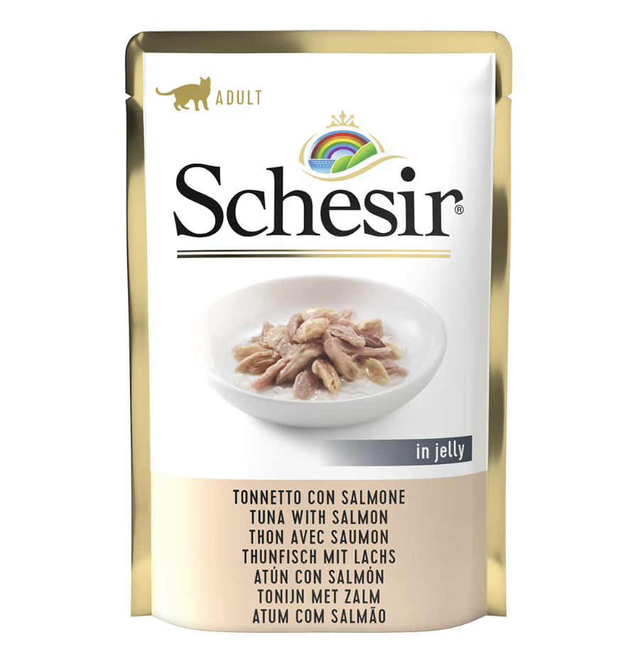 SCHESIR GATO ATUN/SALMON BOLSA 85GR