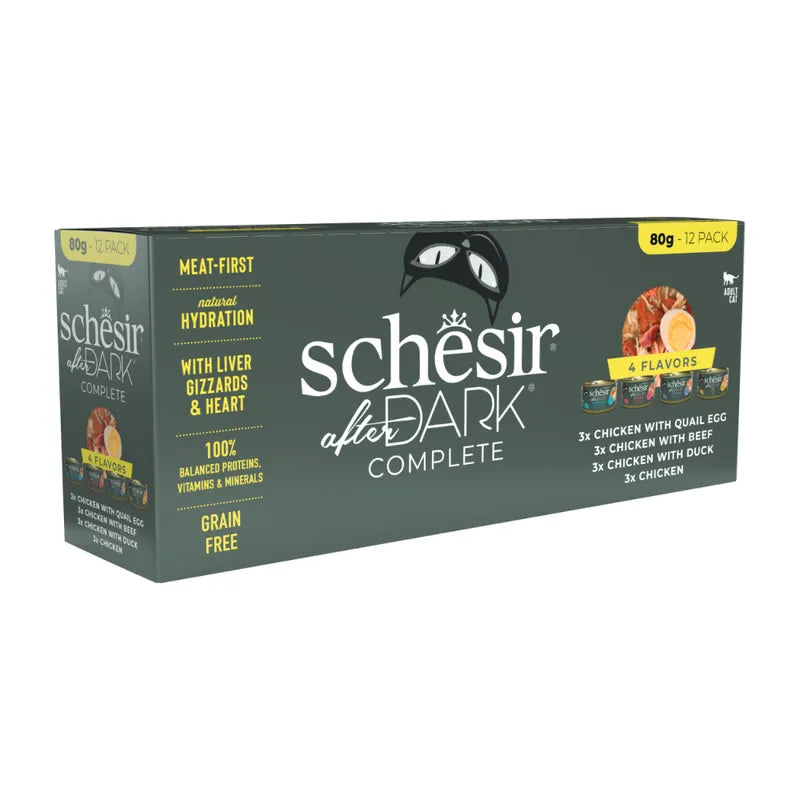 SCHESIR CAT DARK PATE SURTIDO 12X80GR