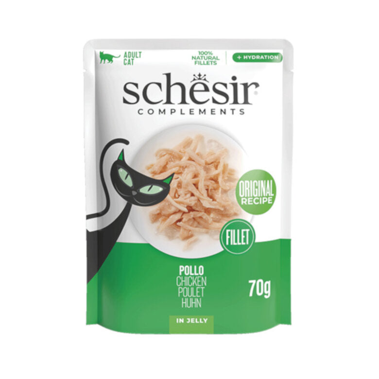 SCHESIR CAT GELATINA FILETE DE POLLO SOBRE 85GR