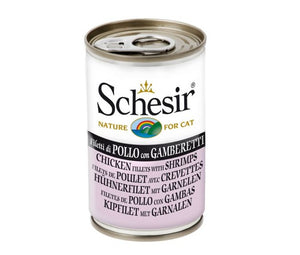 SCHESIR CAT GELATINA POLLO CON GAMBAS 140GR