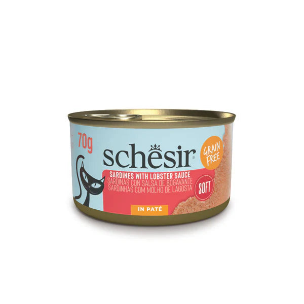SCHESIR CAT GRILL SARDINAS CON SALSA DE BOGAVANTE 70 GR