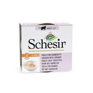 SCHESIR CAT SALSA POLLO CON GAMBAS 70GR