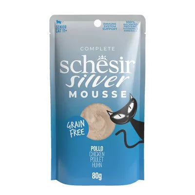 SCHESIR CAT SILVER MOUSSE 80GR