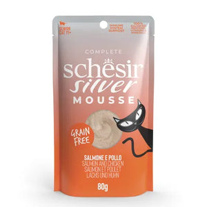 SCHESIR CAT SILVER MOUSSE 80GR