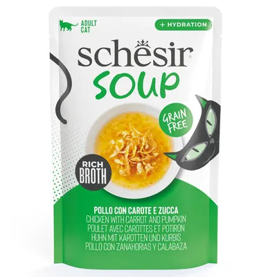 SCHESIR COMPLEMENTOS SOBRE CAT SOPA POLLO CON CALABAZA 40GR