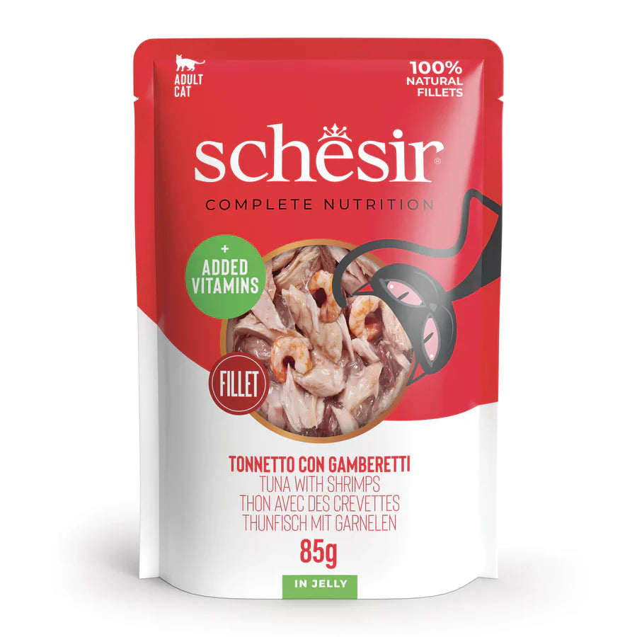 SCHESIR C&B CAT GELATINA ATUN CON GAMBAS 85GR
