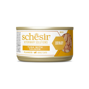 SCHESIR LATA CAT VET URINARY ESCAMAS ATUN CON SALMON 80GR