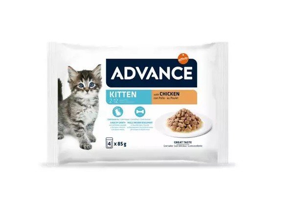 AC WET KITTEN CHICKEN FLOW 4X85GR