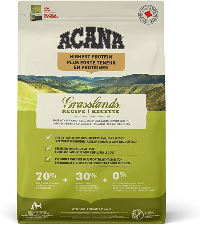 Acana Grasslands Dog Cordero y Pato Sin Cereales