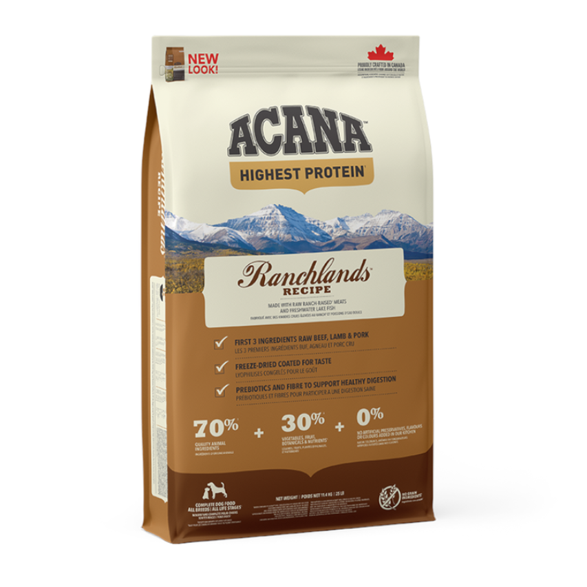 Acana Ranchlands Dog Alta Proteína Sin Cereales