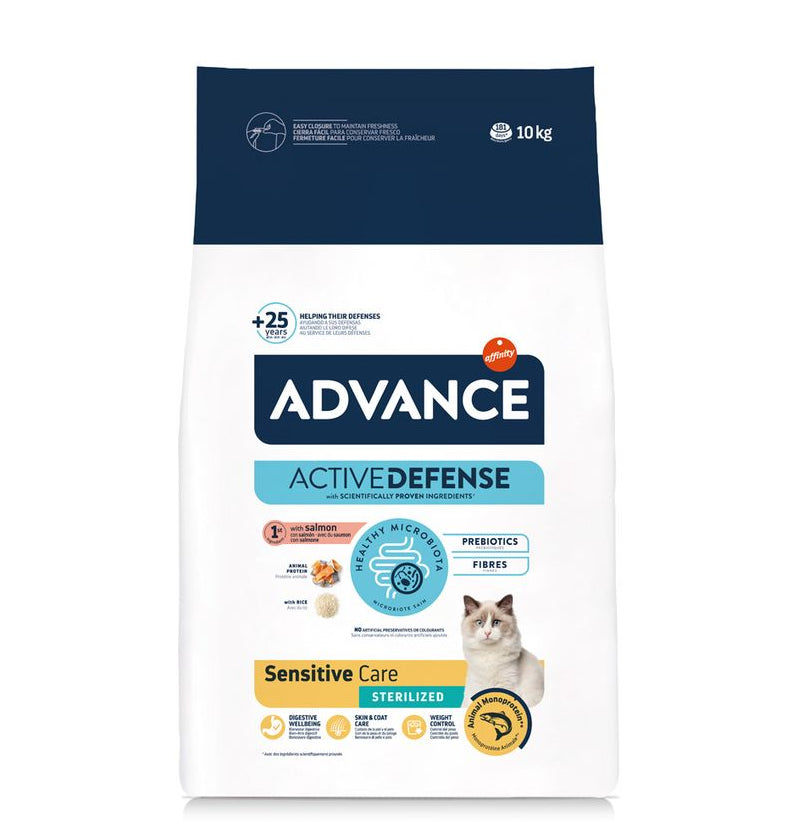 ADVANCE CAT STERILIZ.SENSITIVE 10KG SALMON