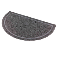 ALFOMBRILLA PVC SEMI-CIRCULAR 41X25CM ANTRACITA