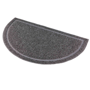 ALFOMBRILLA PVC SEMI-CIRCULAR 59X35CM ANTRACITA