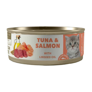 AMITY CAT KITTEN ATUN Y SALMON 80GR