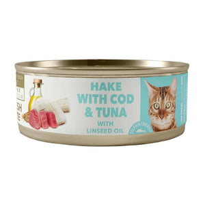 AMITY CAT STERILIZED MERLUZA BACALAO Y ATUN 80GR