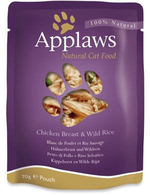 APPLAWS CAT 70GR POLLO/ARROZ SALV.*