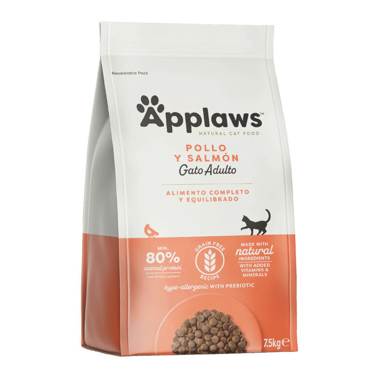 APPLAWS CAT DRY ADULTO POLLO Y SALMON 7,5KG