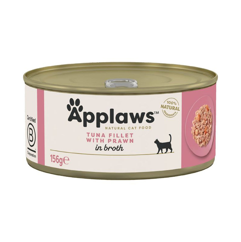 APPLAWS CAT LATA ATUN Y GAMBAS 156GR