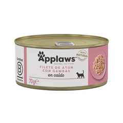 APPLAWS CAT LATA ATUN Y GAMBAS 70GR