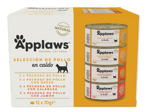 APPLAWS CAT LATA POLLO MULTIPACK 12X70GR