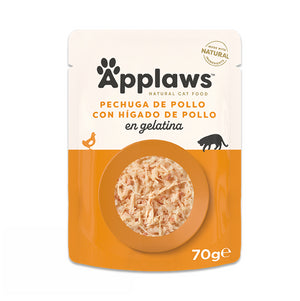 APPLAWS CAT SOBRE HIGADO CON POLLO GELAT 70GR