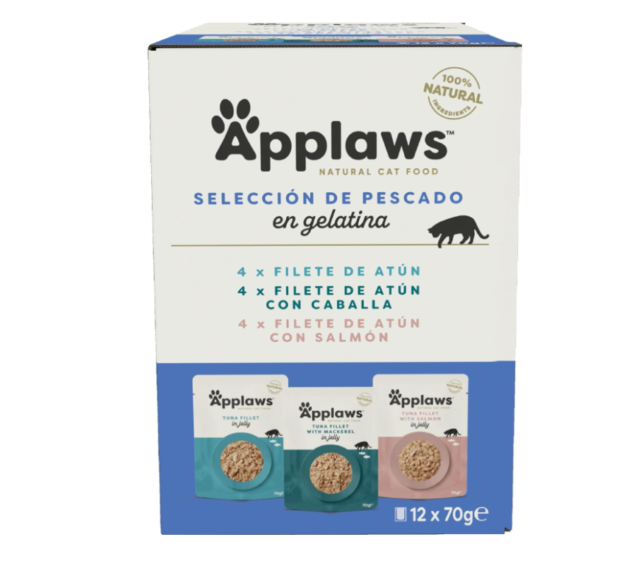 APPLAWS CAT SOBRE SELEC PESCADO GELATINA MULTI 12X70GR