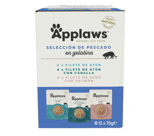 APPLAWS CAT SOBRE SELEC PESCADO GELATINA MULTI 12X70GR