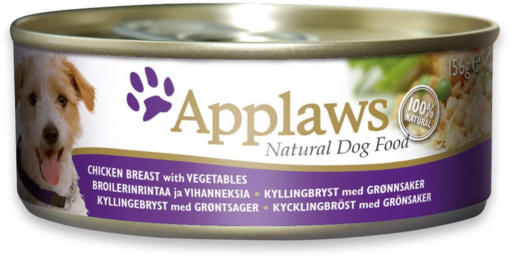 APPLAWS DOG LATA POLLO CON VERDURA 156GR