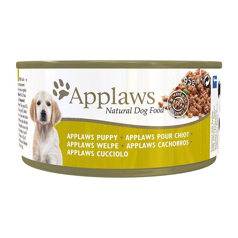 APPLAWS DOG LATA PUPPY POLLO 95GR